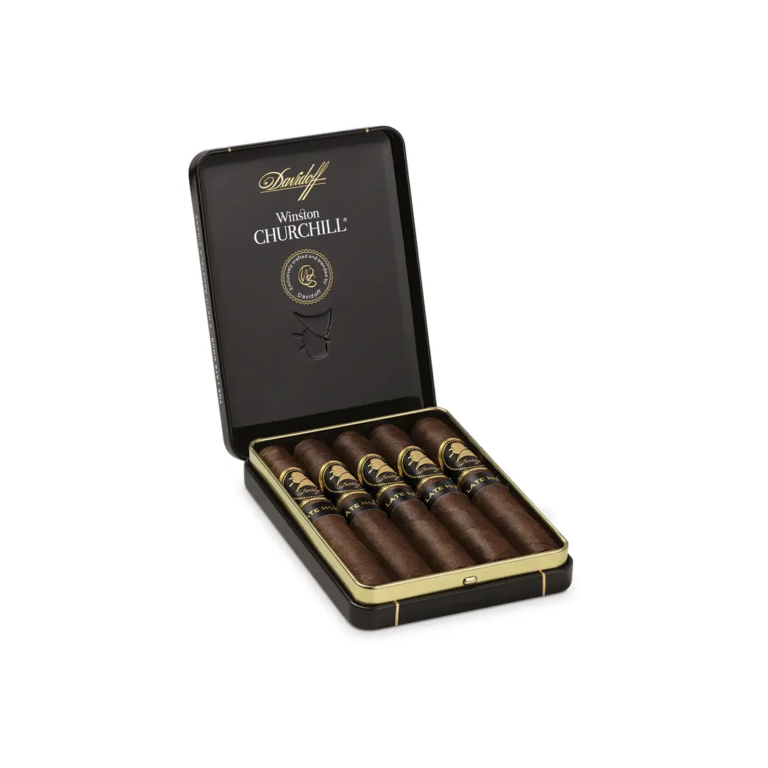 Davidoff Winston Churchill The Late Hour Petit Panetela (Tin of 5)